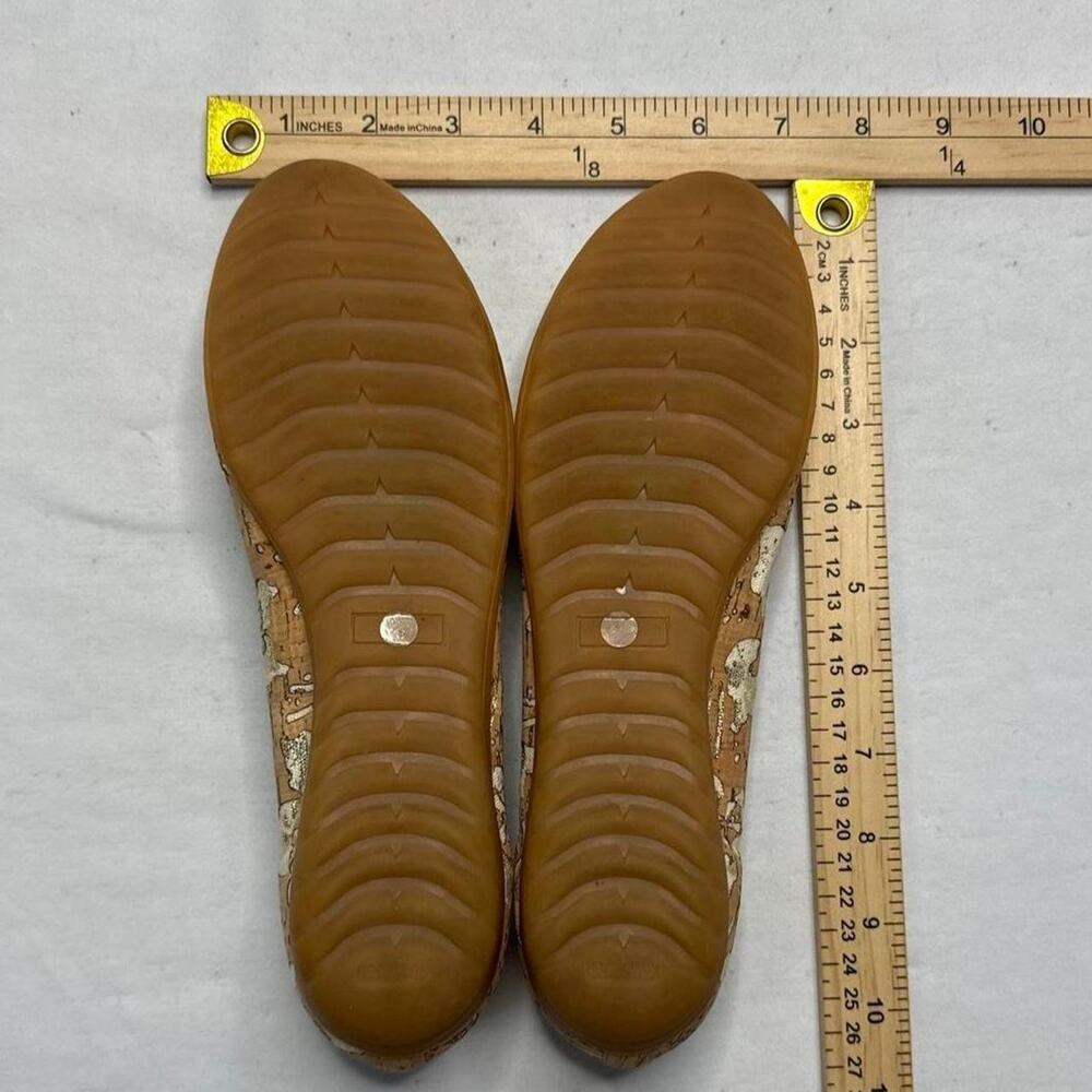 Sesto Meucci Beryl flower cork comfort flats featuring a slip-on style size 8 - Picture 5 of 8